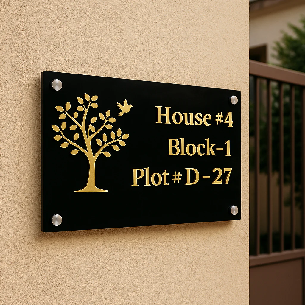 Best Acrylic House Name Plate Brands in Pakistan for Modern HomesIntroduction